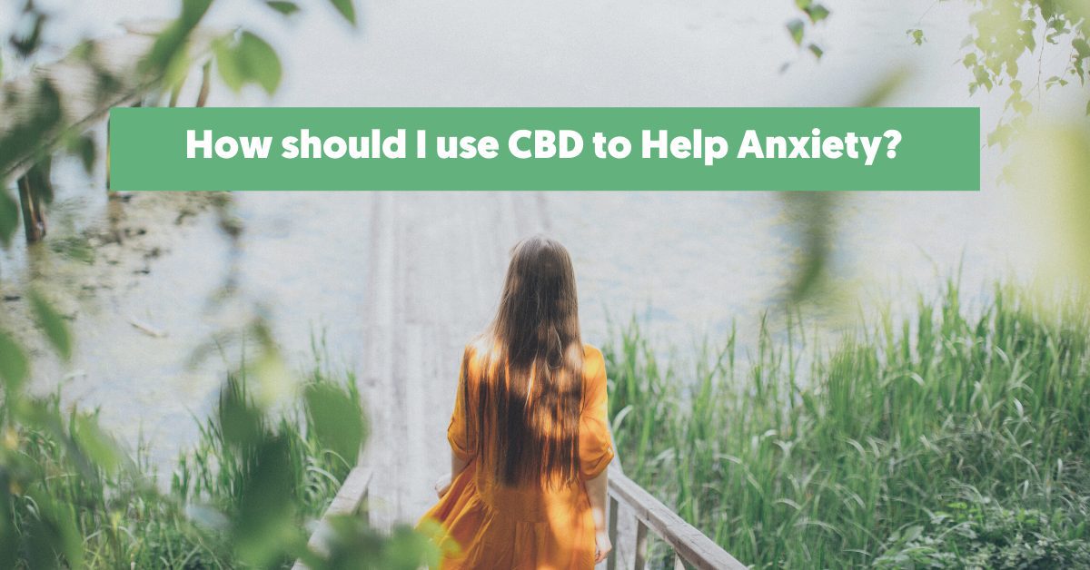 How should I use CBD to Help Anxiety?