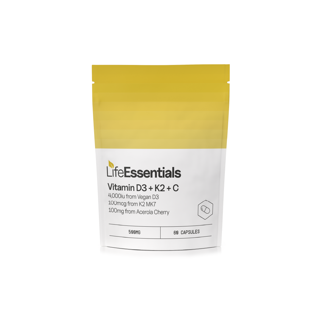 Vitamin D3, K2, C Capsules | Life Essentials | CBDShopy