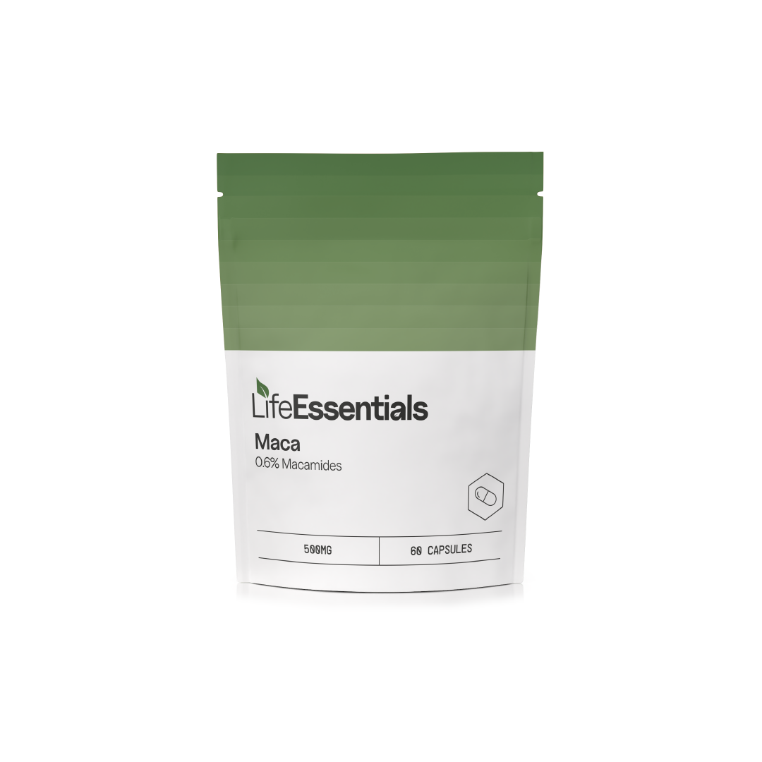 Maca (0.6% Macamides) Capsules | Life Essentials | CBDShopy
