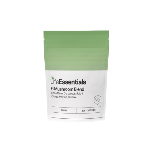 6 Mushroom Blend Capsules | Life Essentials | CBDShopy