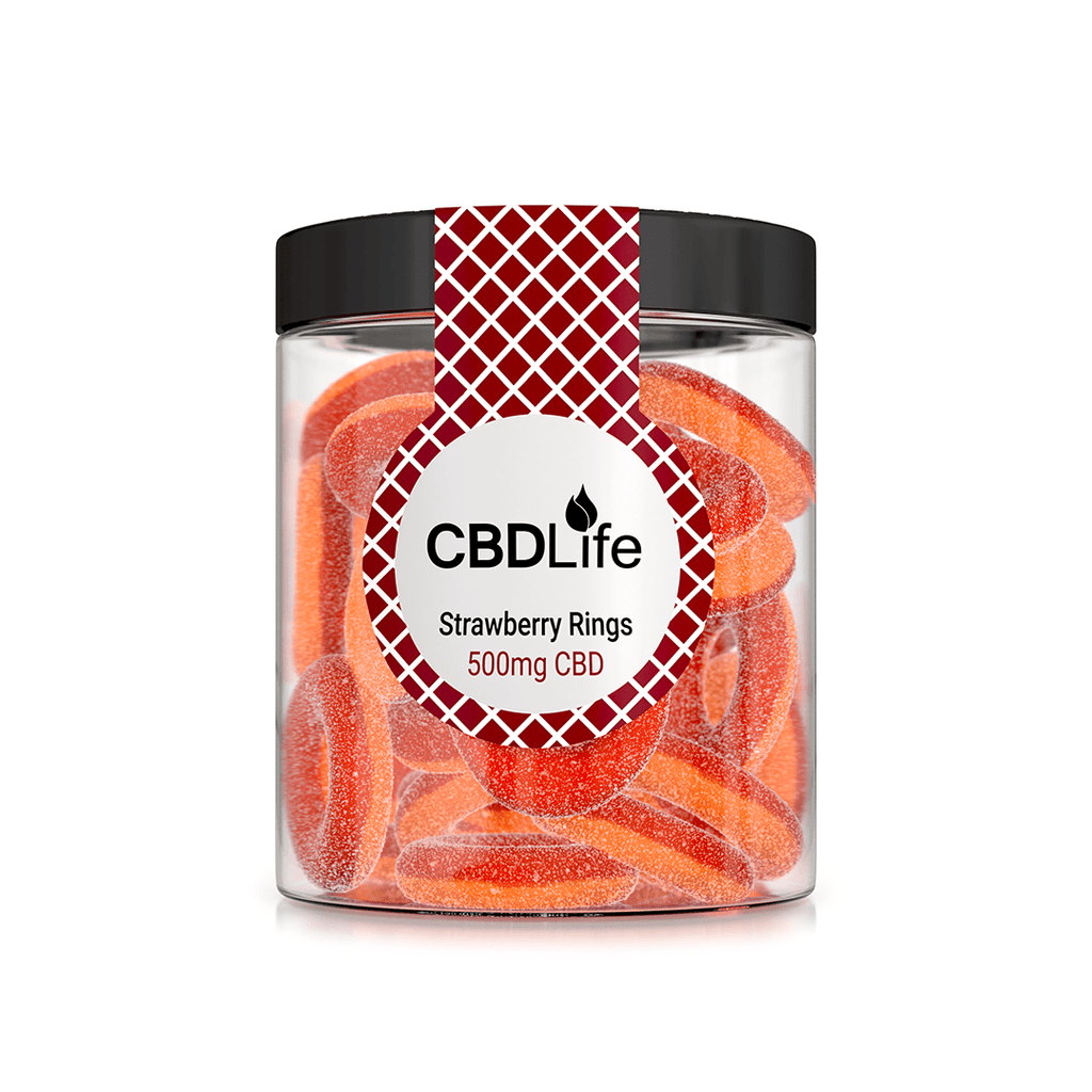 CBDLife- Strawberry Ring Gummies 500mg