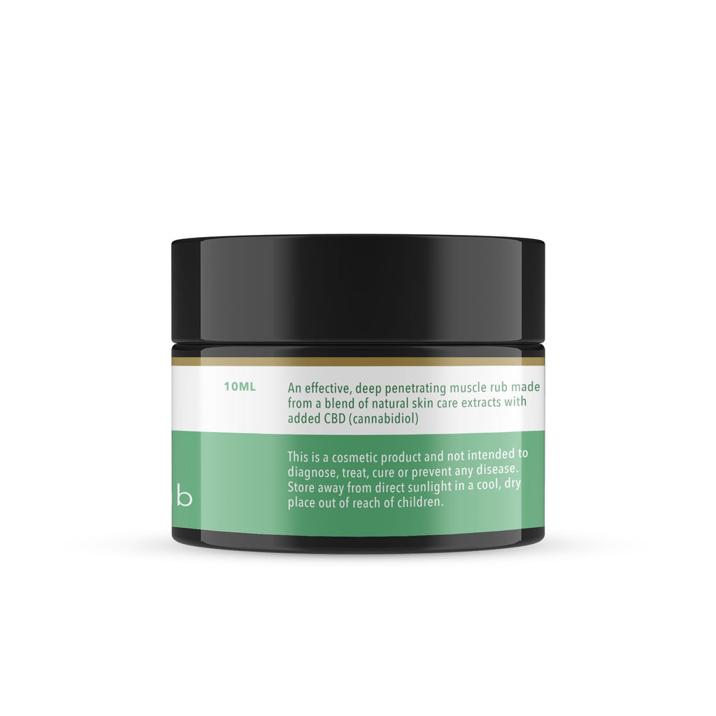 CBD Muscle Rub 1000mg CBD 10ml | Nutrition Facts | CBD Shopy